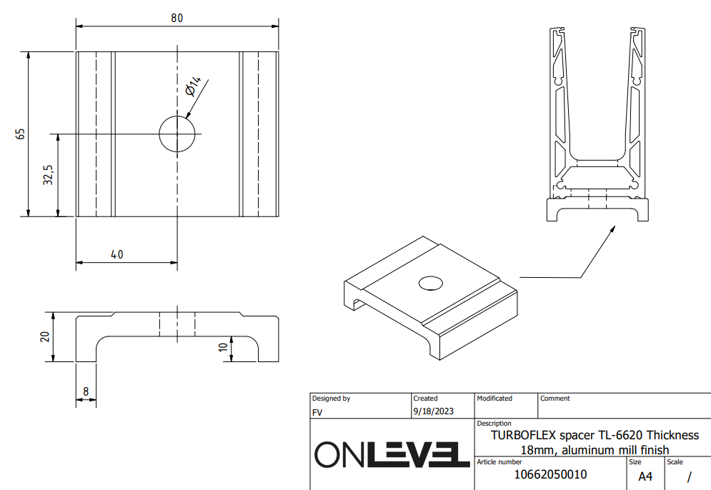 TURBOFLEX TF-6620/6621 Profile Spacers