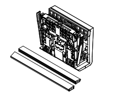 TURBOFLEX 1.0kN/1.5kN glass mounting set glass 19mm L=5mtr