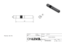 Extension rod Ø6x40mm