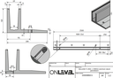 TL-3030 Glass profile L=2500mm aluminum natural anodized