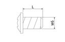 Mounting strips fixing screw - AISI 304