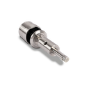 Glass adapter Ø50mm adjustable t(max)=25mm glass thickness 16.76-21.52mm, AISI 304 satined (GLASS IS ADJUSTABLE WHEN ASSEMBLED)
