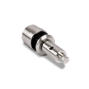Glass adapter Ø50mm adjustable t(max)=25mm glass thickness 16.76-21.52mm, AISI 304 RAL structure (GLASS IS ADJUSTABLE WHEN ASSEMBLED)
