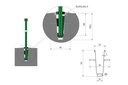 Glasprofil zu Einbetonieren TL-1010 L=5000mm, Aluminium natur eloxiert
