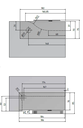 Swinger zelf-sluitend draaischarnier set glas 8-13mm max. deurgewicht 60kg voor binnen gebruik, rvs 304 RAL glanzend