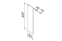 TL-3011 Eindkap links alleen voor laag Afdekkap trap opgang aluminium ARMOR RAL
