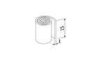 Glaskant bescherming montage tape 15x1mm L=33mtr