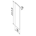 TURBOFLEX TL-6621 eindkap rechts met afdekkap trap opgang aluminium RAL mat