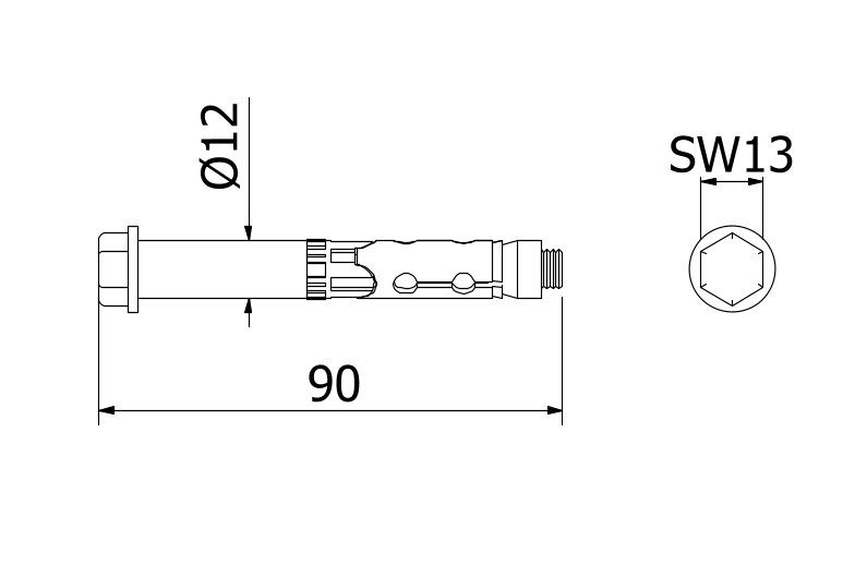 Bevestigingsanker Fischer FH II 12/10 rvs 316