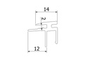 Top-cover 1.0kN, horiz. B=2mm L=5000mm, aluminium onbehandeld