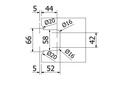 EXCITE douchedeur zwenkscharnier glas-wand 90° met nulstandsinstelling glas 8/10mm, messing goud geborsteld