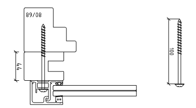 Fixing screw - AISI 316