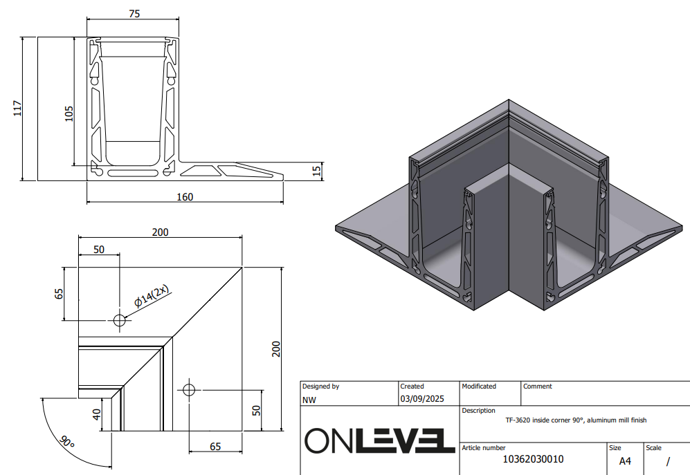 TURBOFLEX TF-3620/3621 Profile Corners