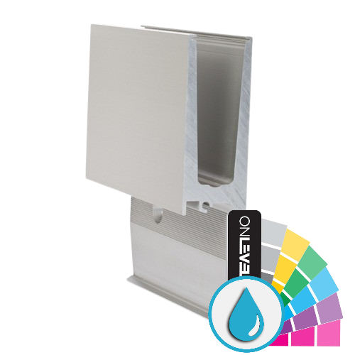 TL-3011 Glass profile  L=2500mm aluminum ARMOR RAL