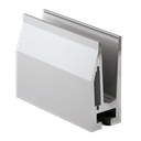 TL-5010 Glassprofil L=5000mm aluminium natur eloksert