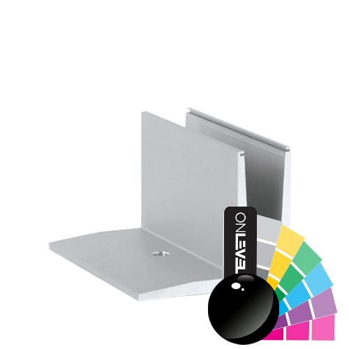 TL-3010 Glassprofil L=250mm aluminium RAL skinnende