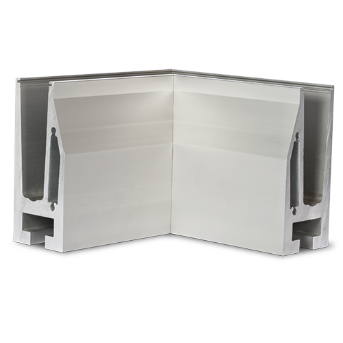 TL-5010 Insida hörna 90° aluminium natur anodiserad
