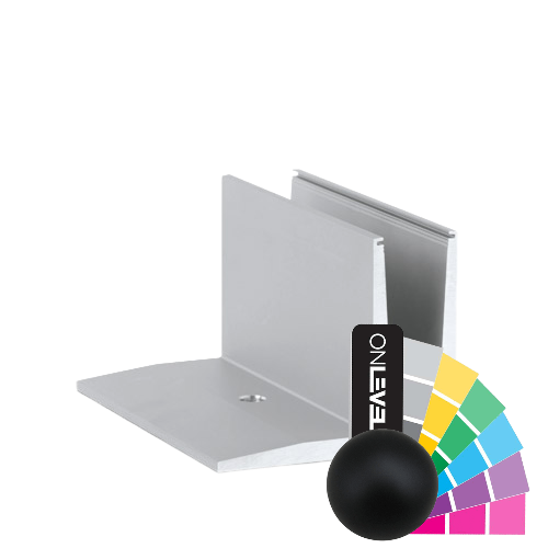 TL-3010 Glasprofil L=2500mm aluminium RAL mat