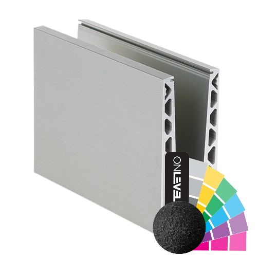 Glass profile TL-6020, L=2500mm aluminum RAL (struct.)