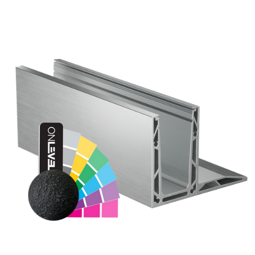 TF-3620 glassprofil L=2500mm, aluminium RAL blank