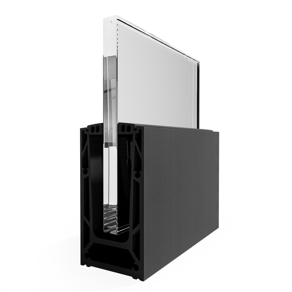 TURBOFLEX TF-6620 Displayboks aluminium natur anodiseret