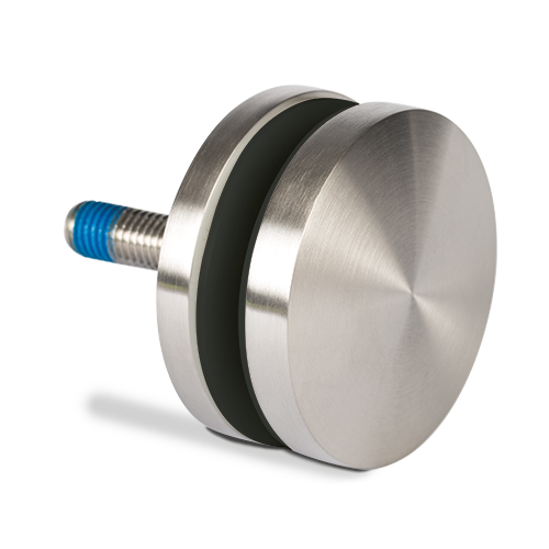 Punktfäste Ø70mm t=10mm AISI 304 satinerad