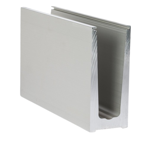Glass profile TL-6010, L=5000mm aluminum natural anodized (production tolerance quantity +/-10%) (discontinued)