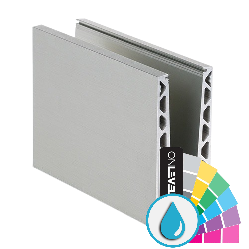 TL-6020 Glass profile  L=5000mm aluminum ARMOR RAL