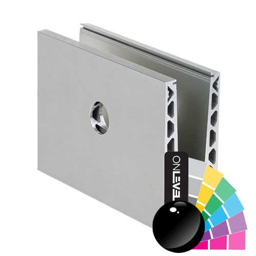 TL-6021 Glasprofil L=5000 mm aluminium RAL blank