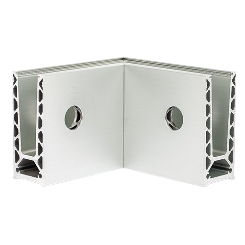 TL-6021 Indv. hjørne 90° aluminium rå Overfl.
