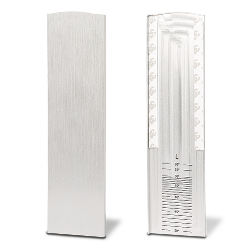 TL-6021 Endcap left with covercap for stairway aluminum mill finish