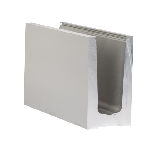 TL-6030 Glasprofil L=2500 mm aluminium naturanodiserad