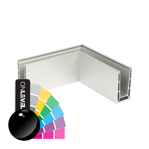 TL-6500 hjørne ind/udv RAL blank