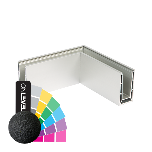 TL-6500 Hörna insida/utsida aluminium RAL struktur