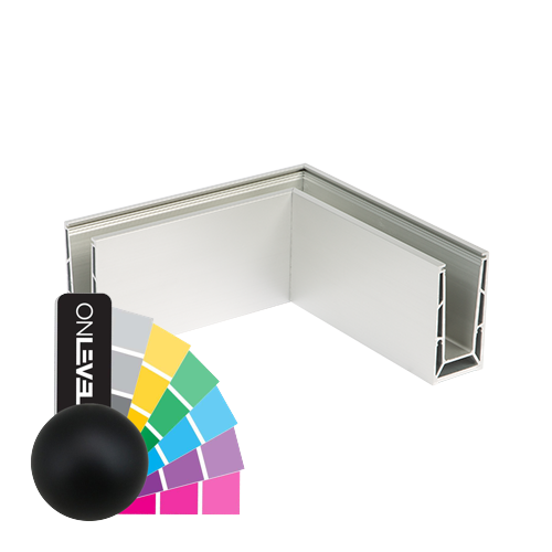 TL-6500 hjørne innvendig/utvendig aluminium RAL matte
