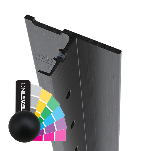 SKYFORCE-Side T-monteringslist L=1100mm, aluminium RAL struktur