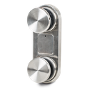 Punktfäste Ø60mm t=10mm AISI 304 satinerad