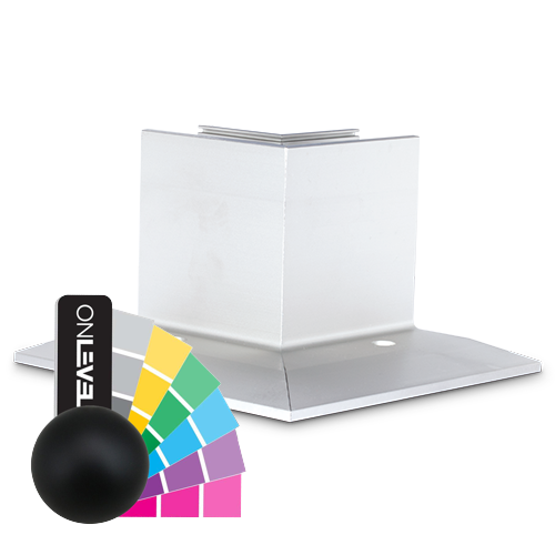 TL-3010 Indv. hjørne 90° aluminum RAL mat
