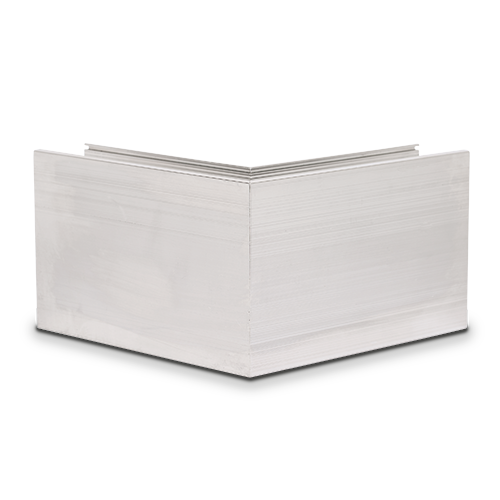 TL-3010 Udv. hjørne 90° aluminium rå Overfl.