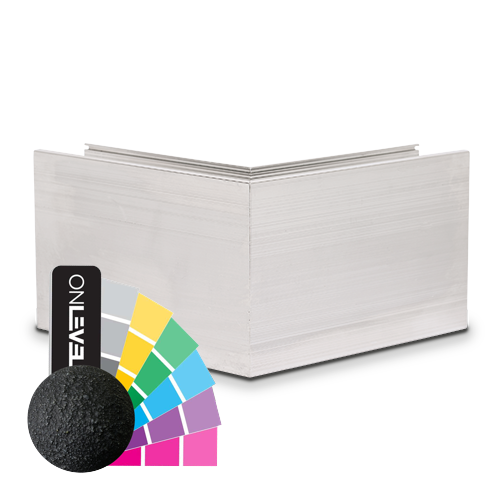TL-3010 Utvendig hjørne 90° aluminium RAL strukturerert