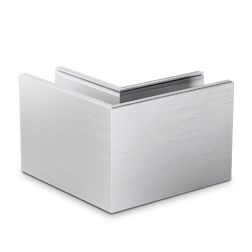 TL-6050 Corner inside/outside aluminum natural anodized