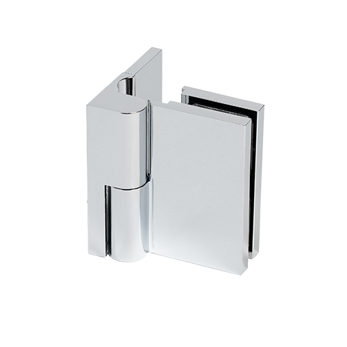 LIFT brusedør hængsel op/ned glas-væg 90° højre glas 8/10mm, messing forkromet