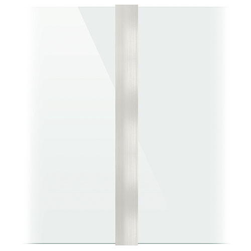 SKYFORCE-Top center post incl. glass rubbers for glass 10.76/12.76mm height 700mm, aluminum RAL structure
