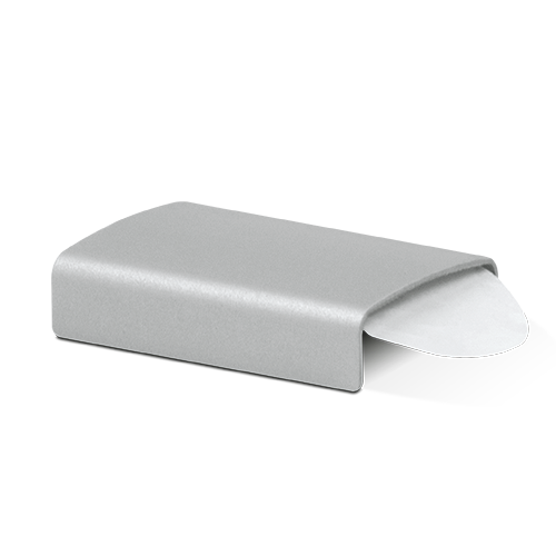 Connector glass edge protection Glass 15-17.5mm aluminum mill finish