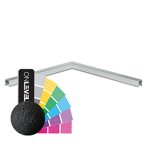 Forb. 90° U-profil 26x23x2mm, aluminum RAL struktur