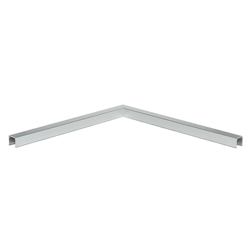 Corner 90° U-profile 30x28x2mm, aluminum natural anodized