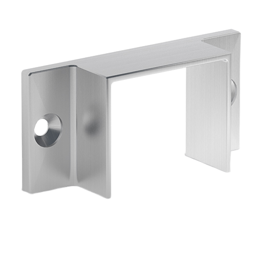 Väggfäste U-profil 42x34x3mm alum. obehand. utför.