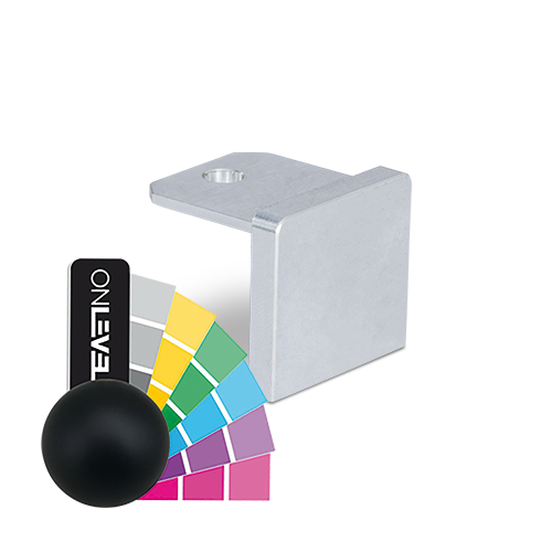 endekappe flad U-profil 26x23x2mm aluminium RAL mat