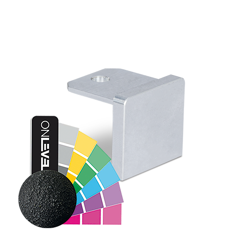 Endcap flat U-profile 42x34x3mm aluminum RAL mat