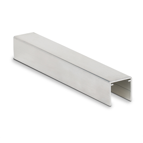 Handräcke U-profil 42x34x3mm L=5000mm, alum. obehand. utför.